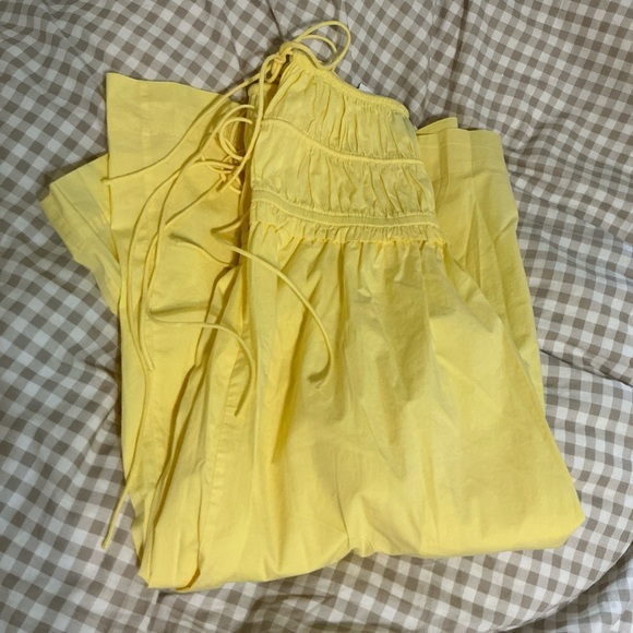 Damson Madder butter yellow cotton midi skirt. Uk size 10, US size 6. - Picture 5 of 5